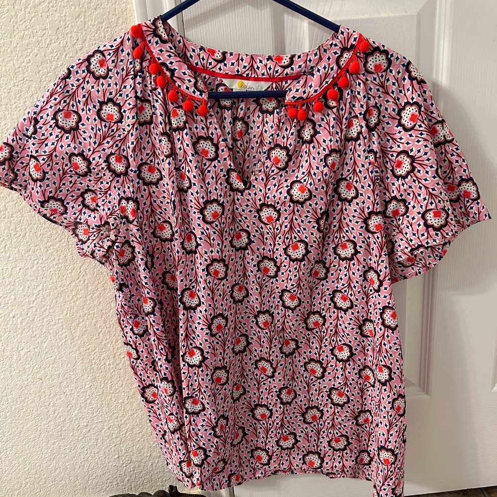 Boden Nessa cotton top blouse, size 12